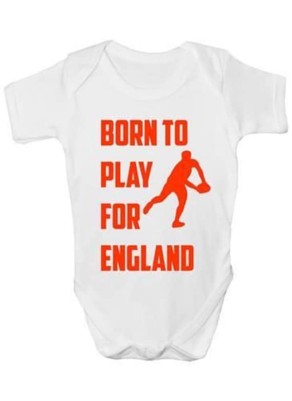 Geboren, Um Für England Rugby Lustige Baby Body Weste Kleidung Geschenk Zu Spielen von Etsy - Print4ustore