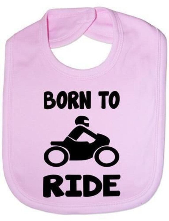 Geboren, Um Motorrad Lustige Baby Kleinkind Neugeborenen Lätzchen Geschenk Zu Fahren von Etsy - Print4ustore