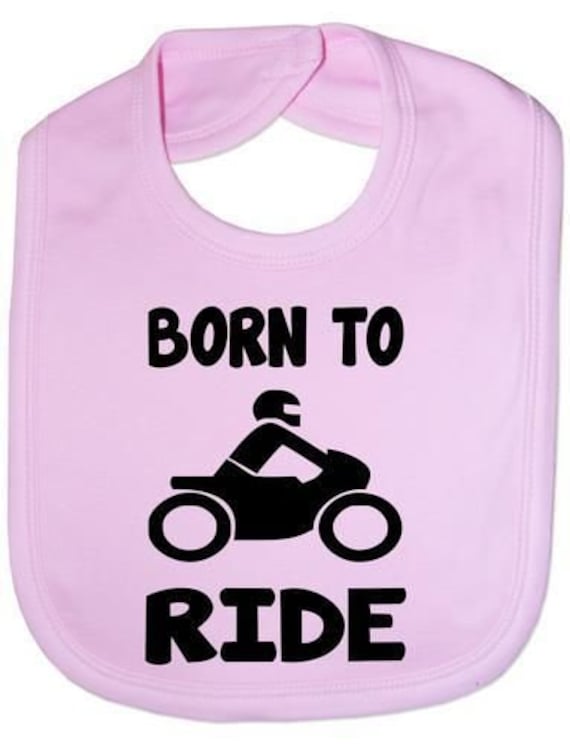 Geboren, Um Motorrad Lustige Baby Kleinkind Neugeborenen Lätzchen Geschenk Zu Fahren von Etsy - Print4ustore