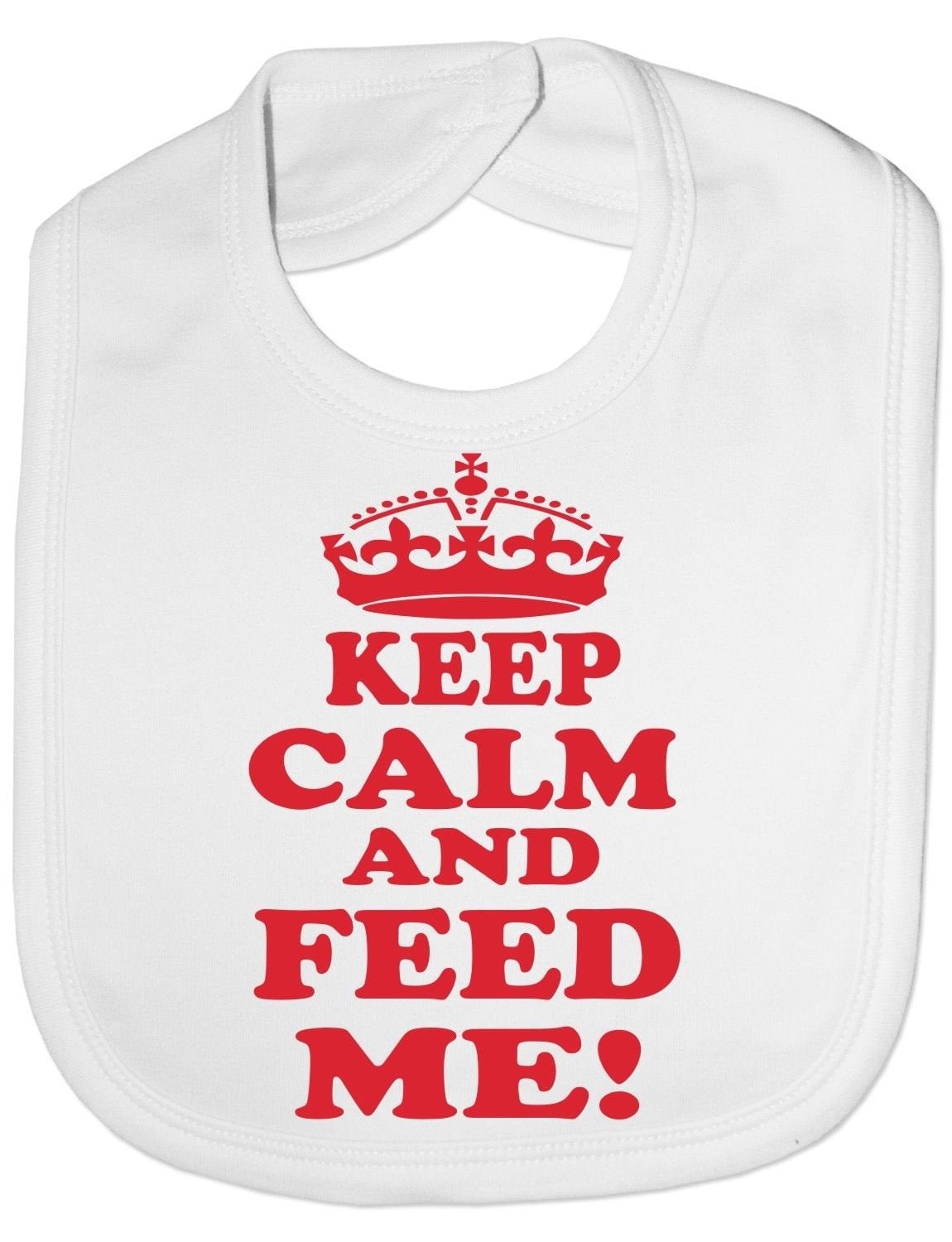 Halten Sie Ruhig Und Füttern Mich Lustige Baby Kleinkind Neugeborene Lätzchen Geschenk von Etsy - Print4ustore