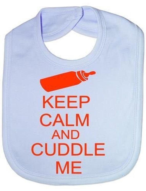 Halten Sie Ruhig & Kuscheln Mich Lustige Baby Kleinkind Neugeborene Lätzchen Geschenk von Etsy - Print4ustore