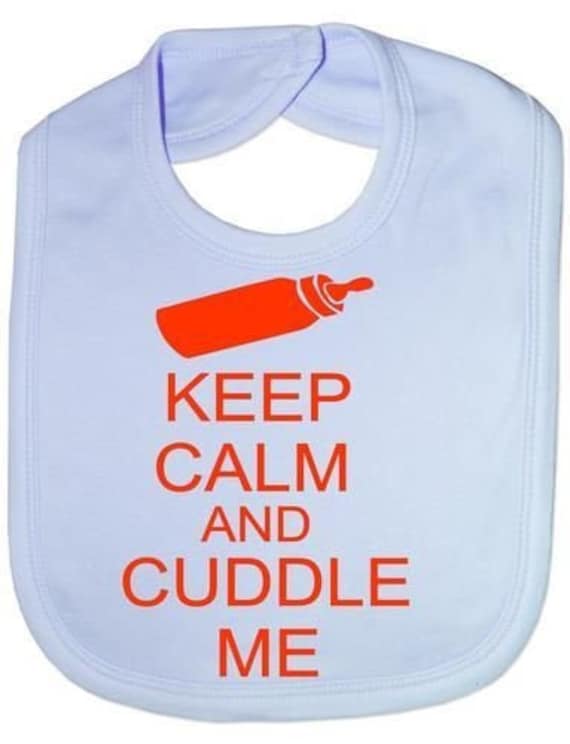 Halten Sie Ruhig & Kuscheln Mich Lustige Baby Kleinkind Neugeborene Lätzchen Geschenk von Etsy - Print4ustore