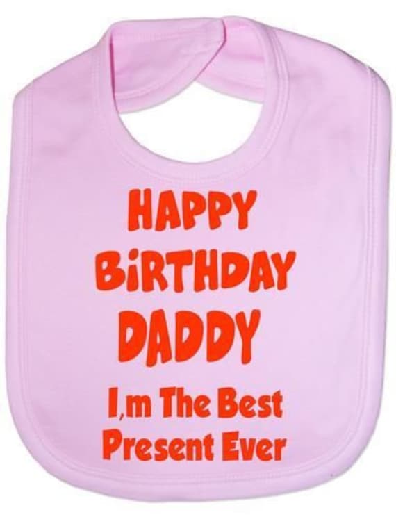 Alles Gute Zum Geburtstag Papa Baby Lätzchen, Baumwolle Geburtstagsgeschenk von Etsy - Print4ustore