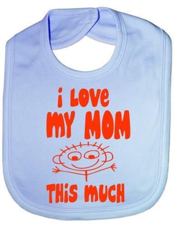 Ich Liebe Meine Mutter So Viel Lustige Baby Kleinkind Neugeborenen Lätzchen Geschenk von Etsy - Print4ustore
