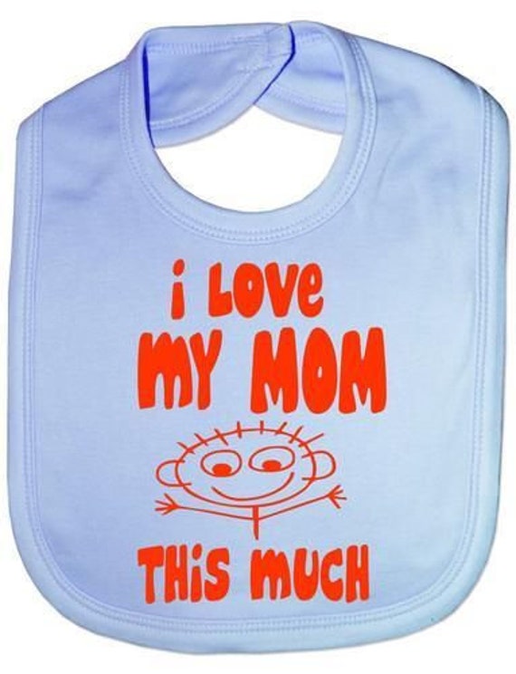 Ich Liebe Meine Mutter So Viel Lustige Baby Kleinkind Neugeborenen Lätzchen Geschenk von Etsy - Print4ustore