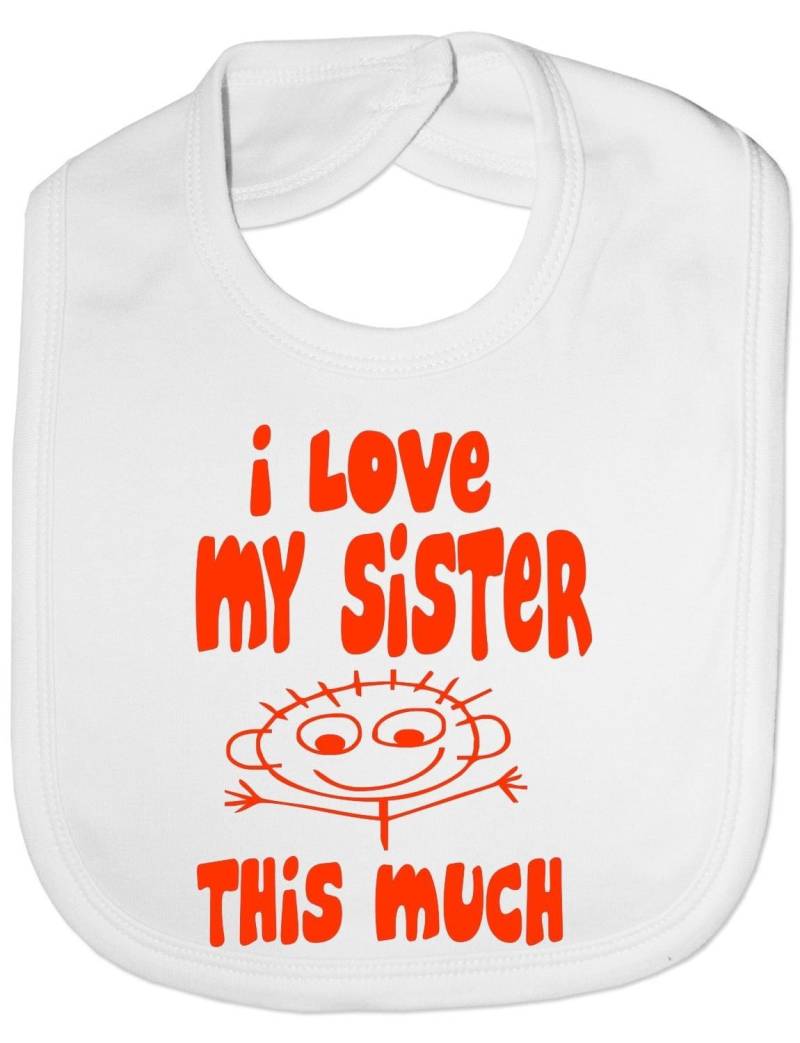 Ich Liebe Meine Schwester Diese Viel Lustige Baby Kleinkind Neugeborenen Lätzchen Geschenk von Etsy - Print4ustore