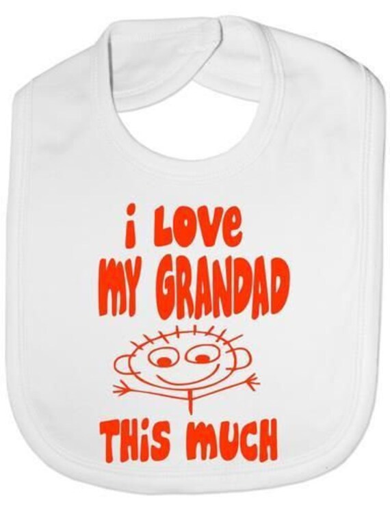 Ich Liebe Meinen Opa Diese Viel Lustige Baby Kleinkind Neugeborenen Lätzchen Geschenk von Etsy - Print4ustore