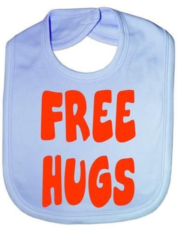 Kostenlose Umarmungen Lustige Baby Kleinkind Neugeborenen Lätzchen Geschenk von Etsy - Print4ustore