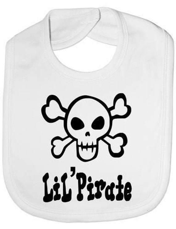 Lil' Piraten Schädel & Kreuzknochen Lustige Baby Kleinkind Neugeborenen Lätzchen Geschenk von Etsy - Print4ustore