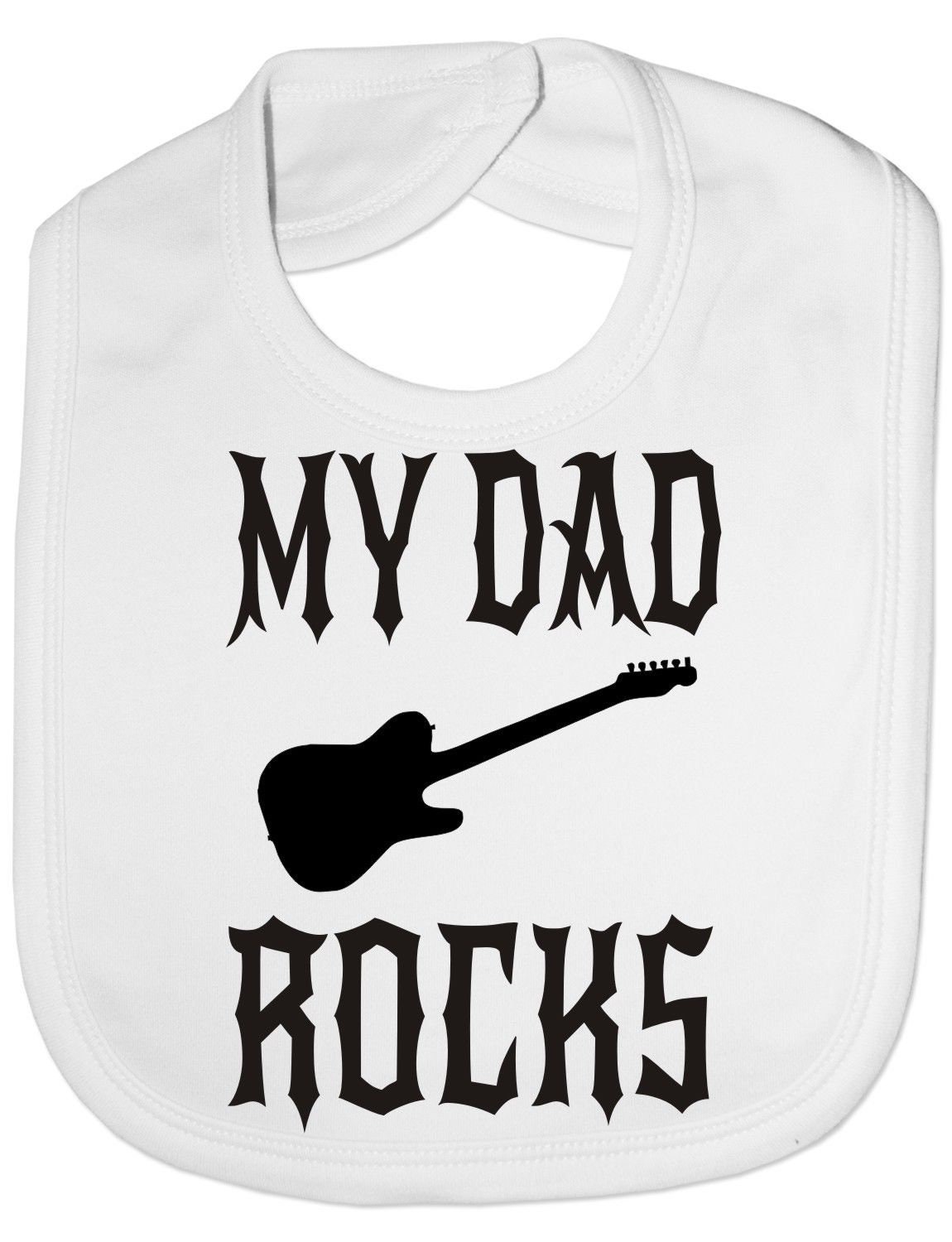 Mein Vater Rockt Lustige Baby Kleinkind Neugeborene Lätzchen Geschenk von Etsy - Print4ustore