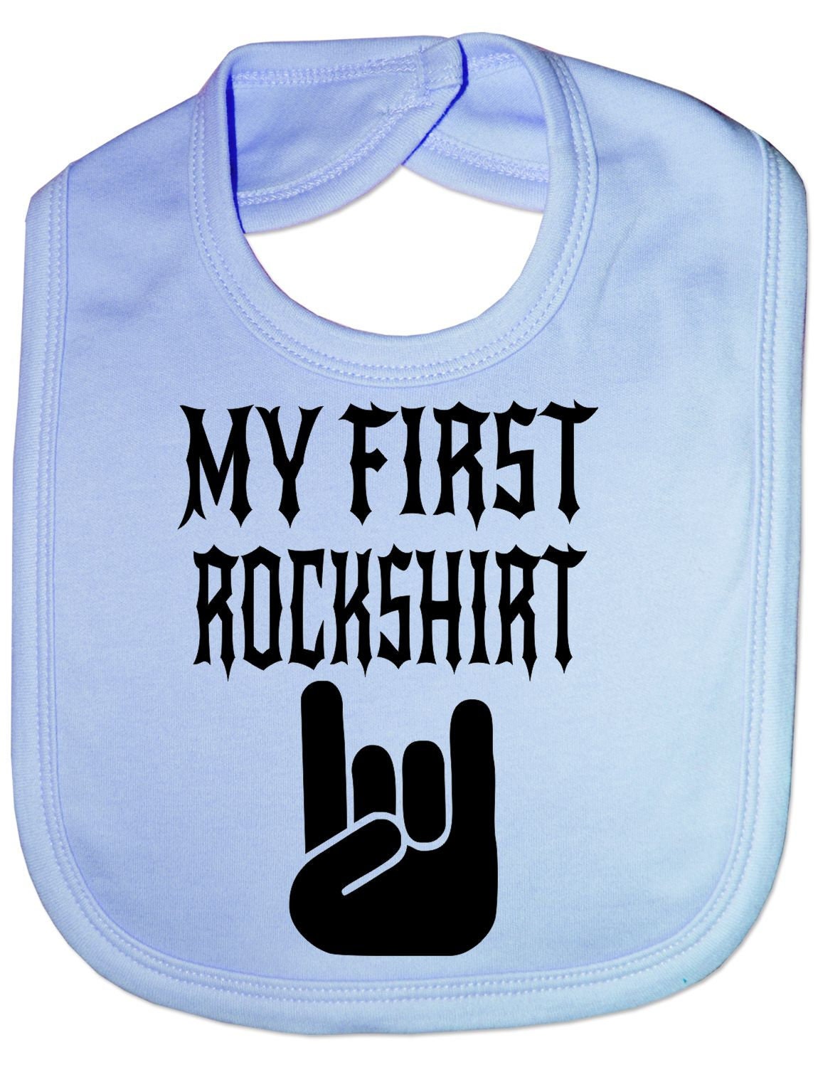Meine Erste Rock Top Musik Lustige Fütterung Bib Vorhanden von Etsy - Print4ustore