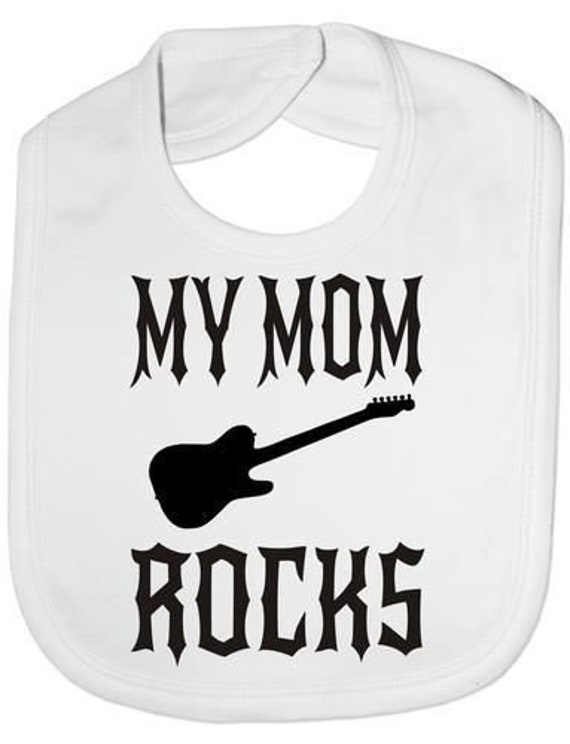 Meine Mutter Rockt Lustige Baby Kleinkind Neugeborene Lätzchen Geschenk von Etsy - Print4ustore