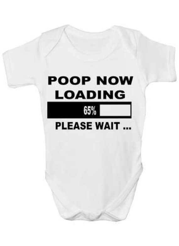 Poop Loading Babygrow Weste Baby Kleidung Lustiges Geschenk von Etsy - Print4ustore