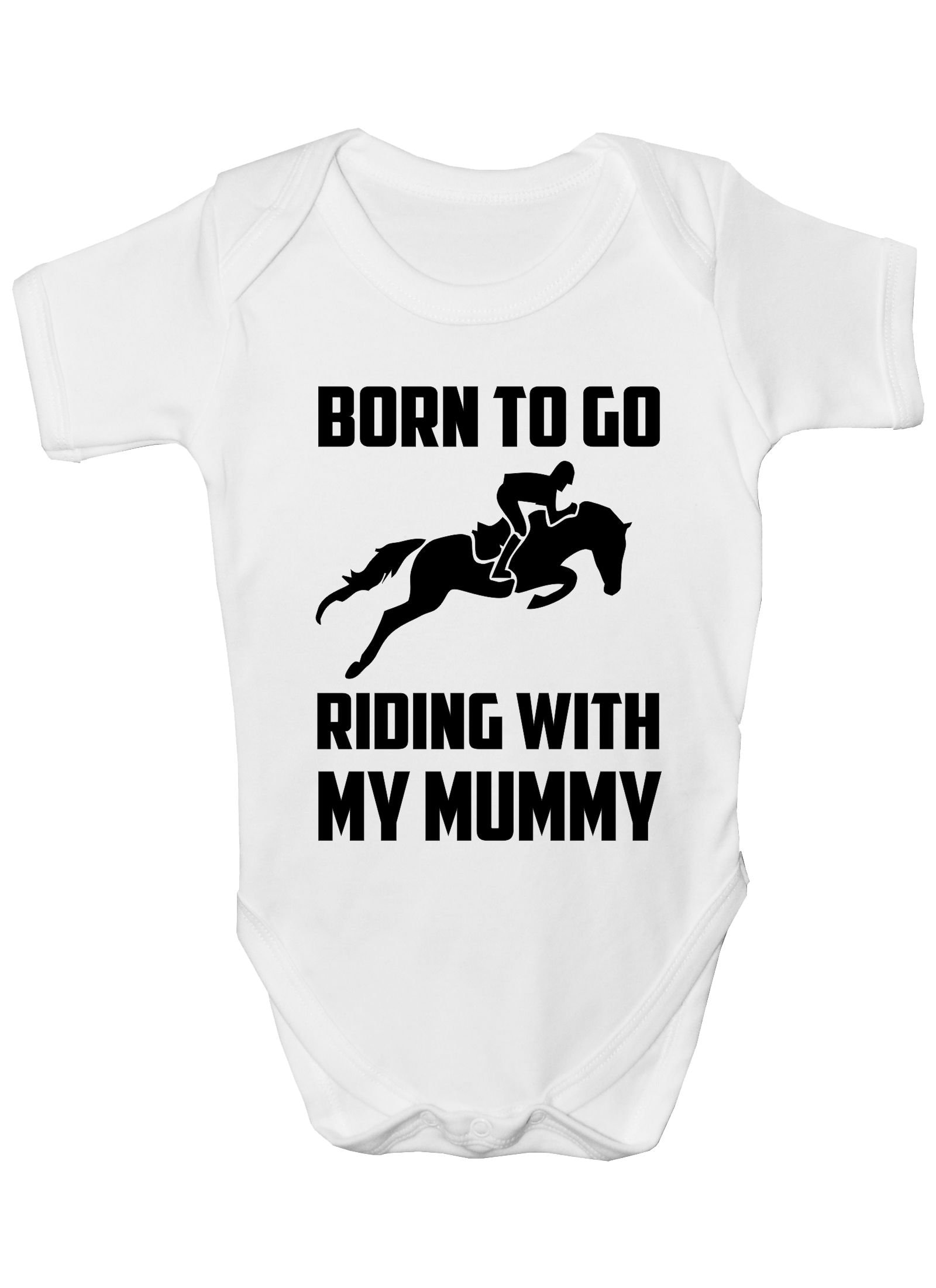 Print4U Born To Go Reiten Mit Mumie Pony Jungen Mädchen Babygrow Geschenk von Etsy - Print4ustore