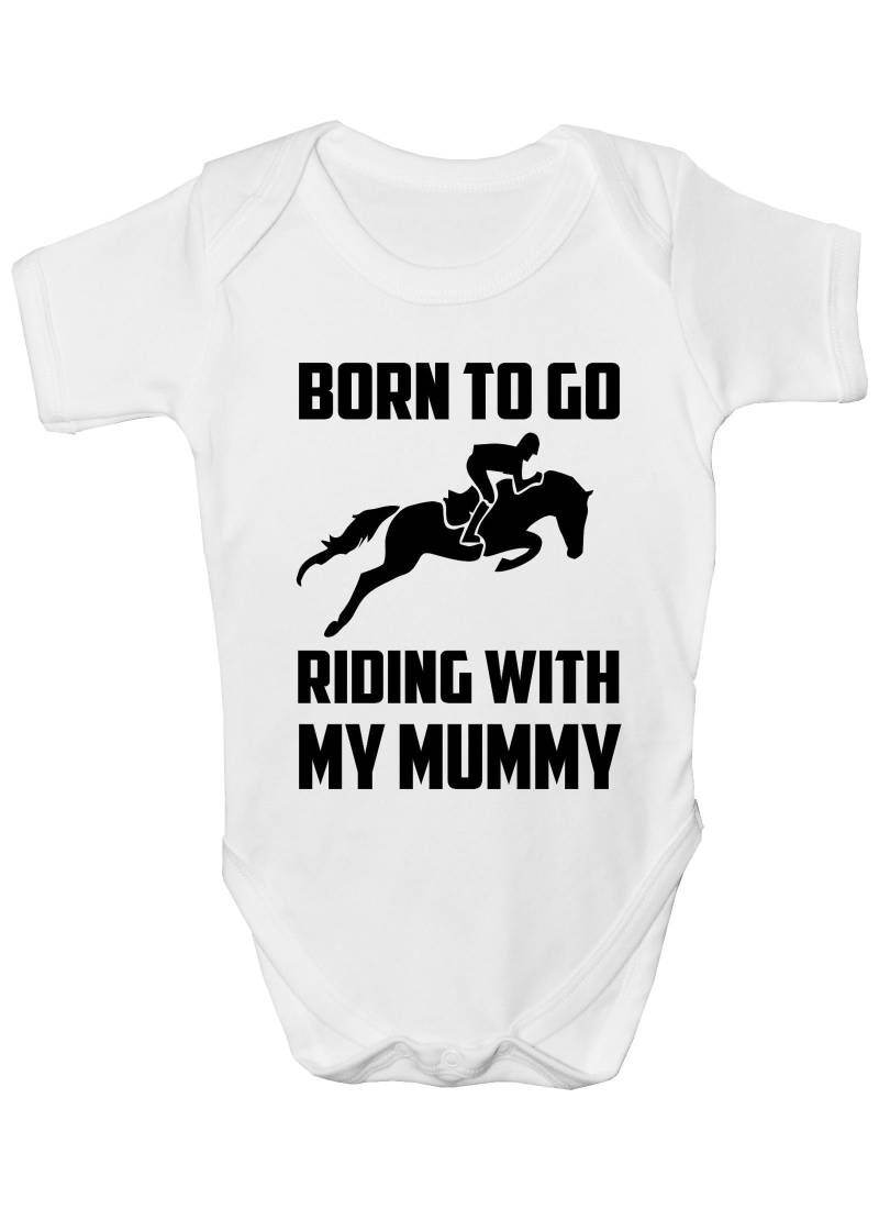 Print4U Born To Go Reiten Mit Mumie Pony Jungen Mädchen Babygrow Geschenk von Etsy - Print4ustore