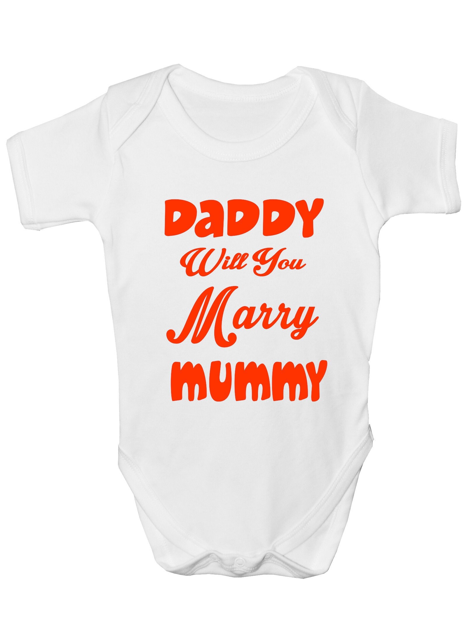 Print4U Daddy Will You Marry Mummy Funny Boys Girls Babygrow von Etsy - Print4ustore