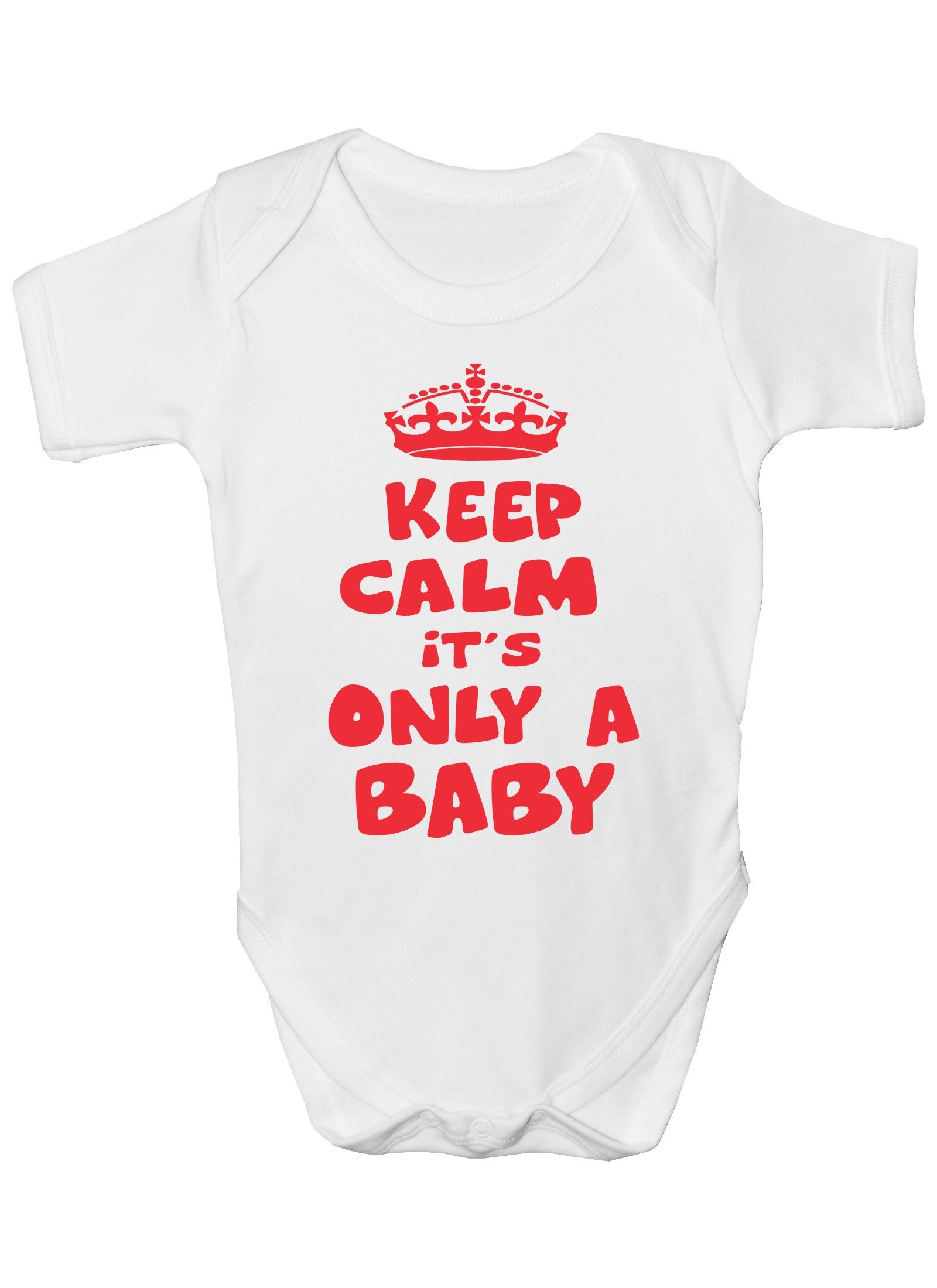 Print4U Halten Sie Ruhig Ist Es Nur Ein Baby Lustige Babygrow Body Geschenk von Etsy - Print4ustore