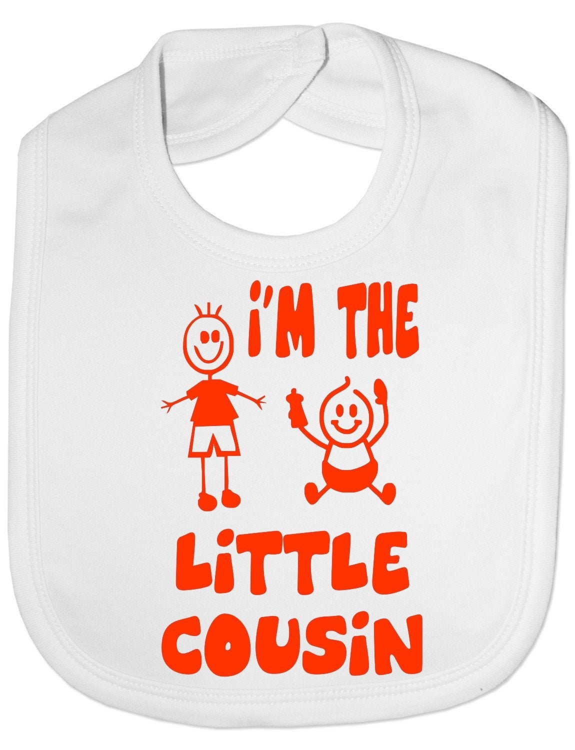 Print4U Ich Bin Der Kleine Cousin Lustige Baby Fütterung Lätzchen Geschenk von Etsy - Print4ustore