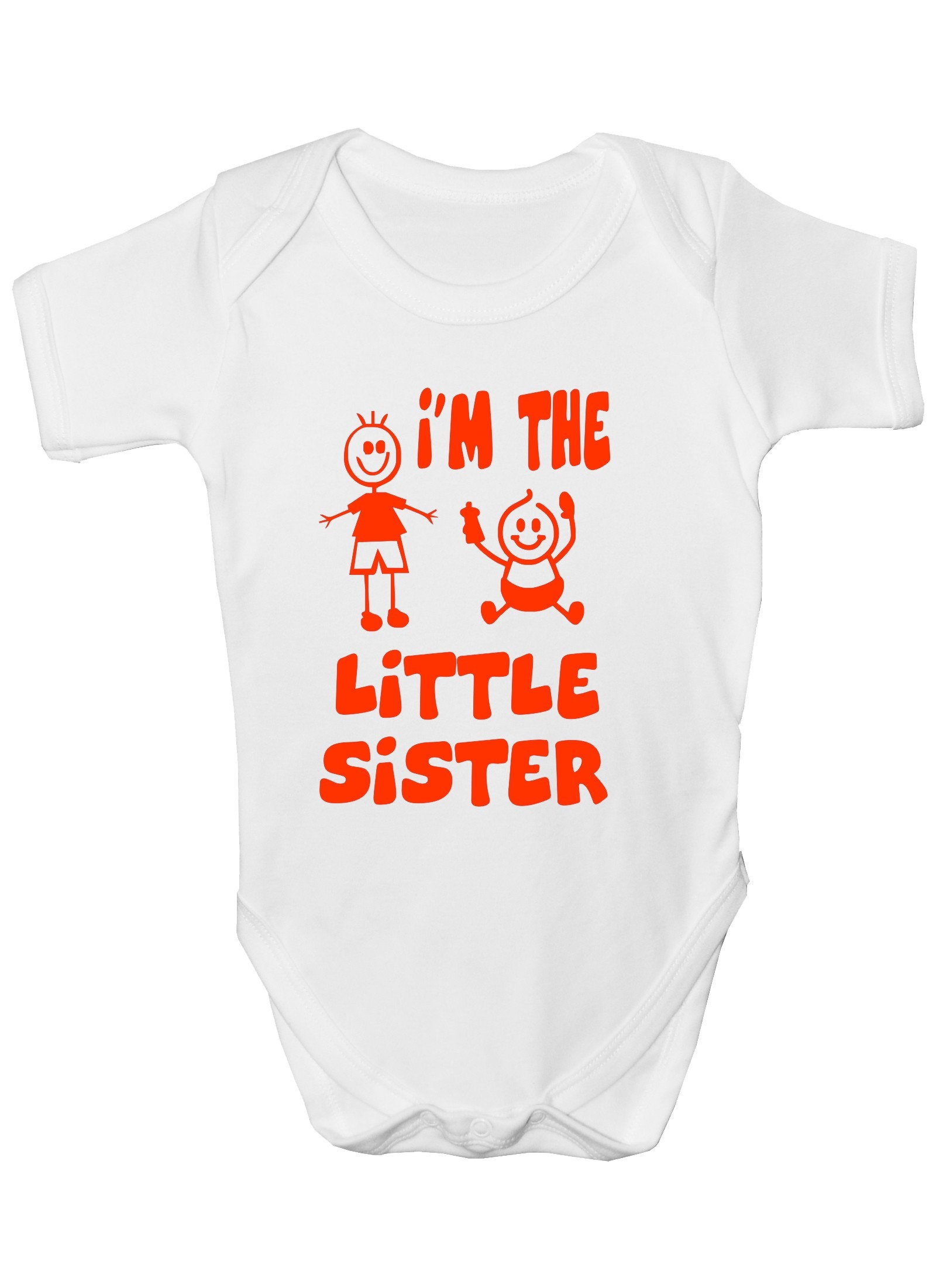 Print4U Ich Bin Die Kleine Schwester Lustige Jungen Mädchen Babygrow Geschenk von Etsy - Print4ustore