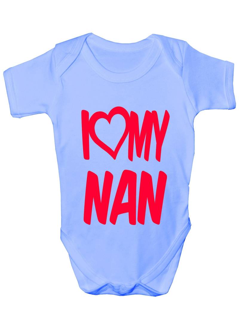 Print4U Ich Liebe Meine Nan Jungen Mädchen Baby Babygrow Geschenk von Etsy - Print4ustore