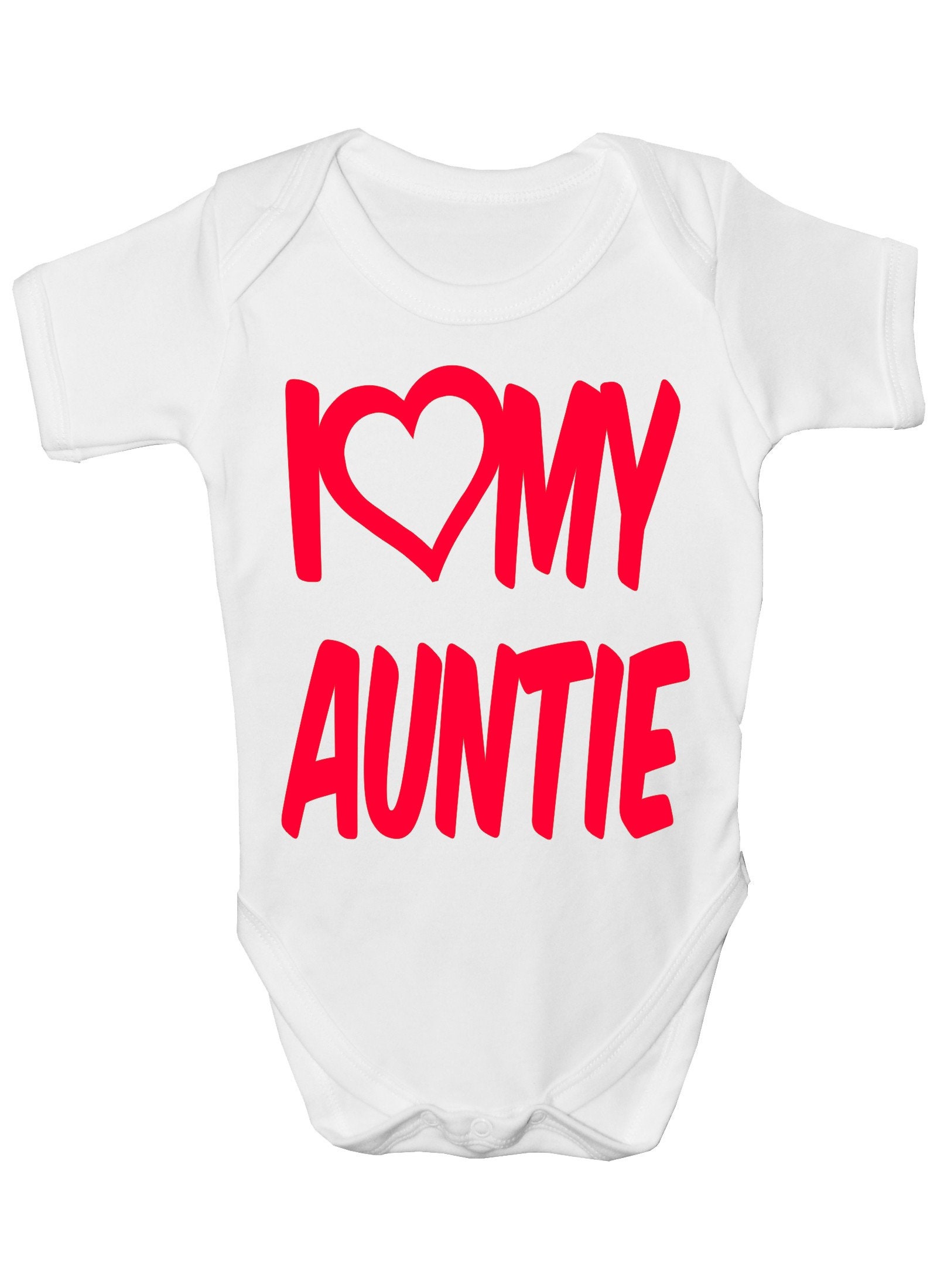 Print4U Ich Liebe Meine Tante Jungen Mädchen Baby Babygrow Geschenk von Etsy - Print4ustore