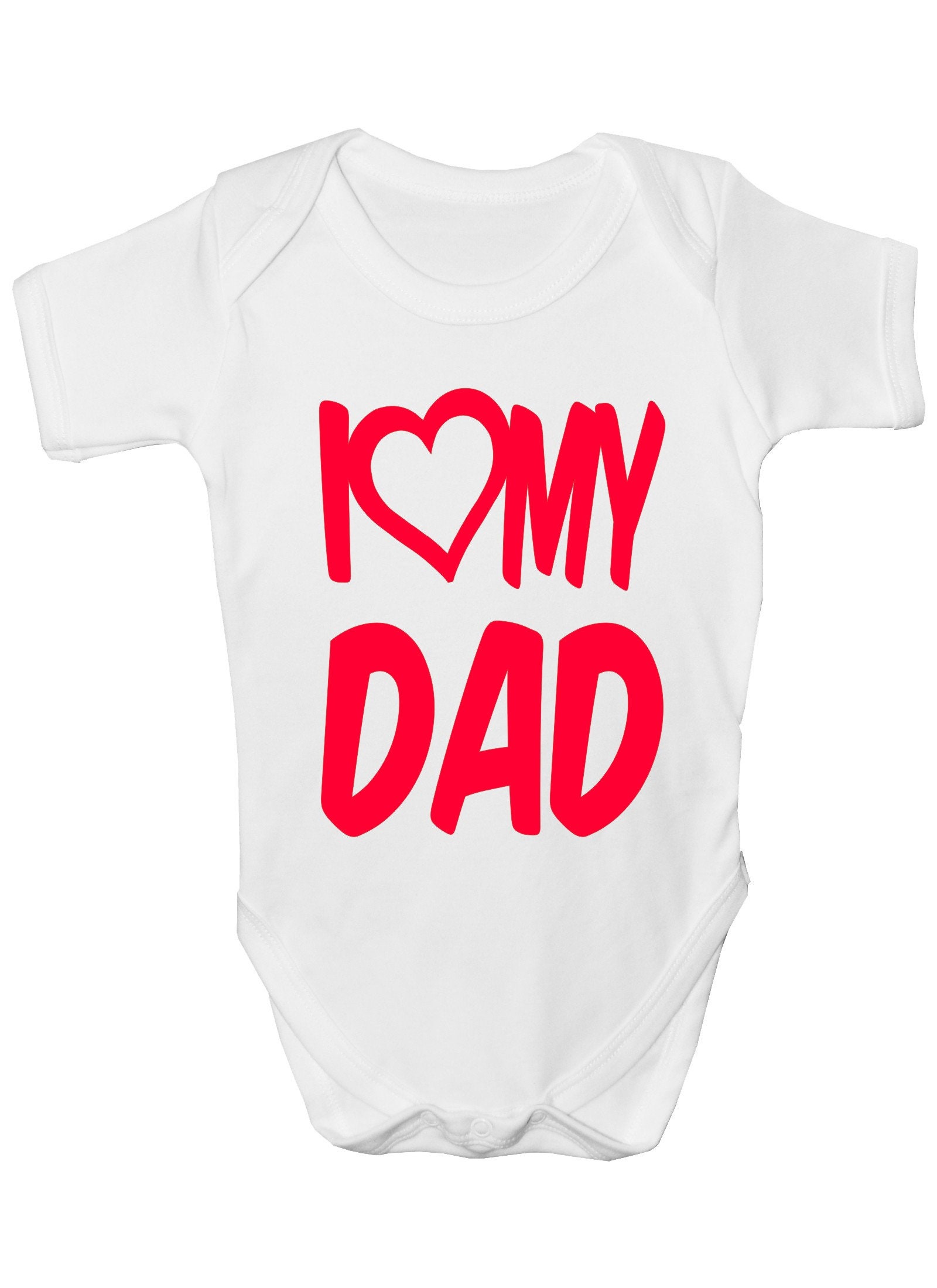 Print4U Ich Liebe Meinen Vater Jungen Mädchen Baby Babygrow Geschenk von Etsy - Print4ustore
