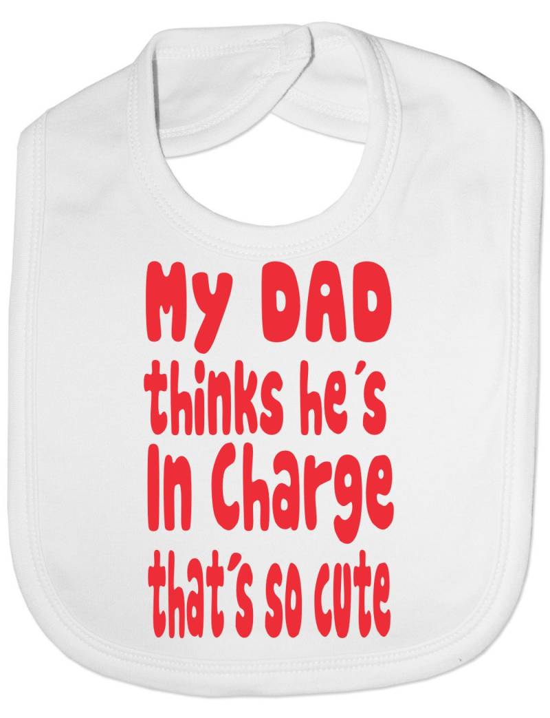 Print4U Mein Vater Denkt, Er Ist in Charge Lustige Fütterung Lätzchen Geschenk von Etsy - Print4ustore