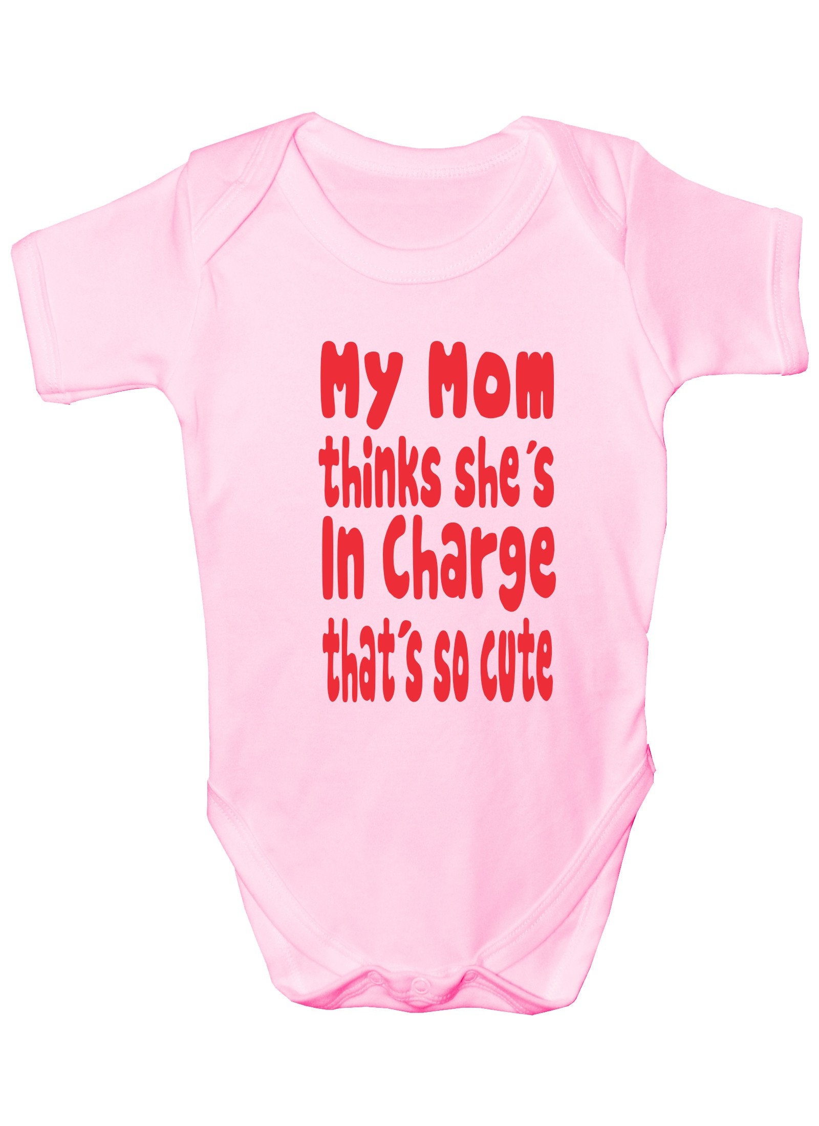 Print4U Meine Mutter Denkt, Sie Ist in Charge Lustige Babygrow Body Geschenk von Etsy - Print4ustore