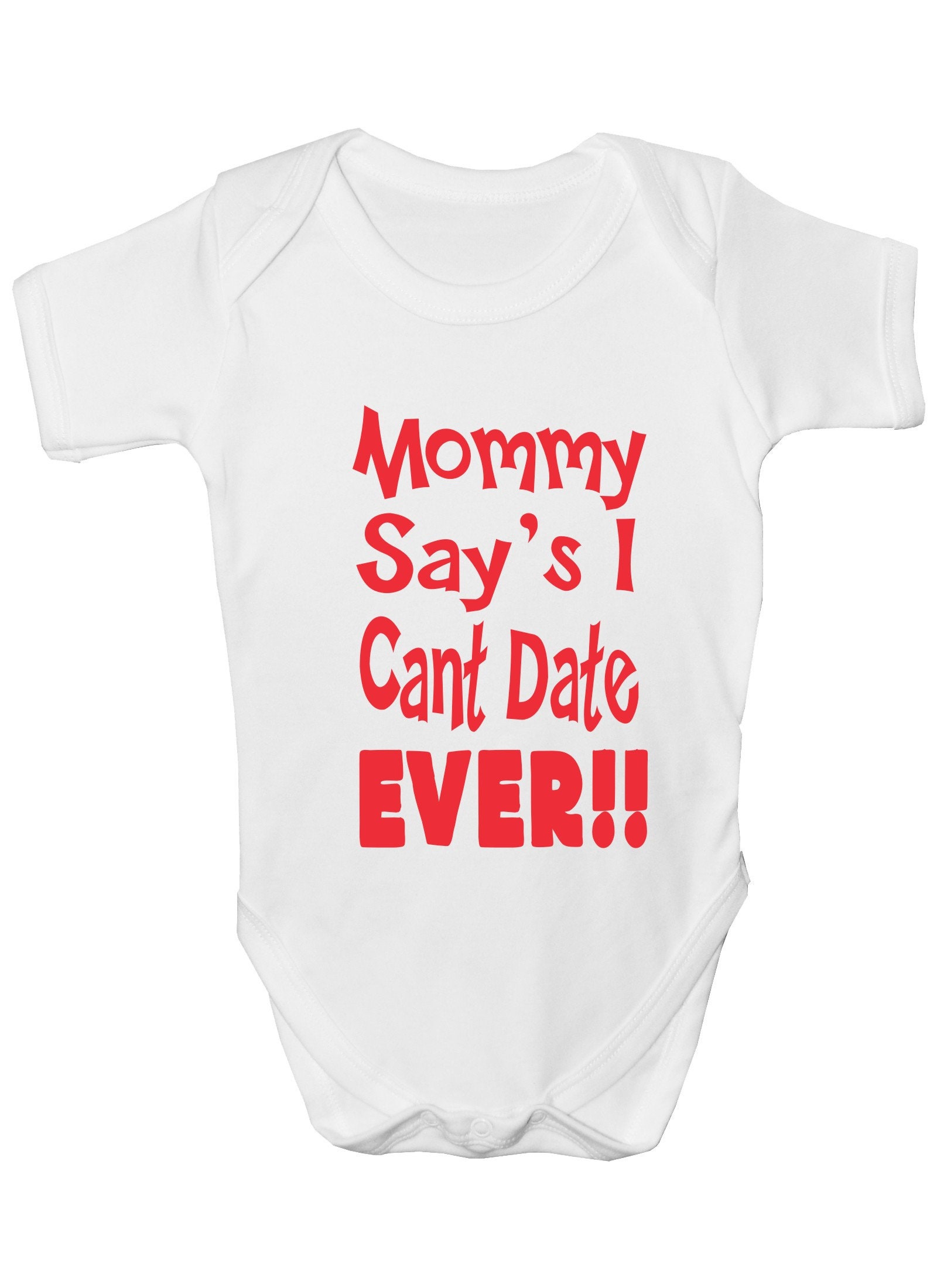 Print4U Mommy Sagt, Ich Kann Nicht Datum Jemals Lustige Babygrow Body Geschenk von Etsy - Print4ustore