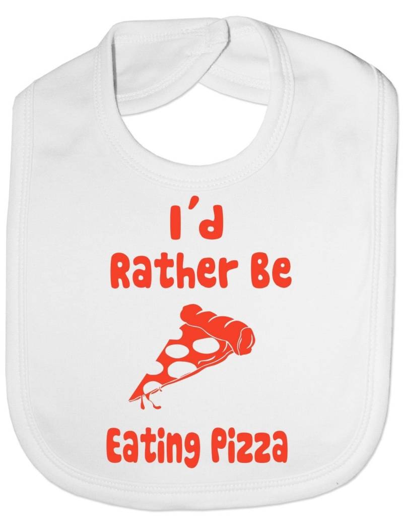 Print4U Unisex Babys Würde Ich Lieber Essen Pizza Lätzchen Eine Größe von Etsy - Print4ustore