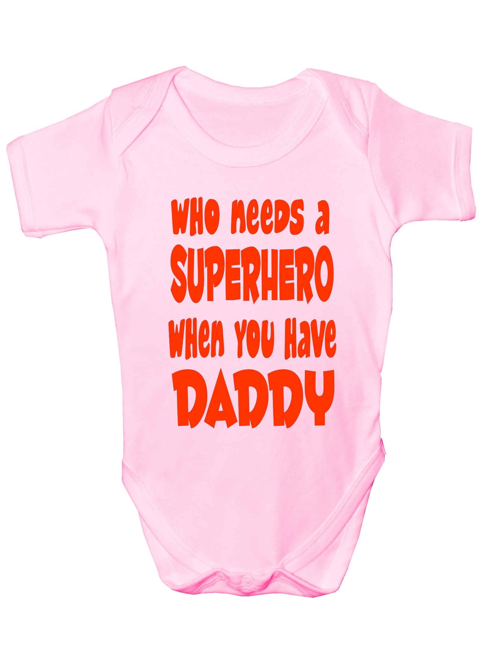 Print4U Wer Braucht Superhelden Haben Meine Daddy Jungen Mädchen Baby Babygrow Geschenk von Etsy - Print4ustore