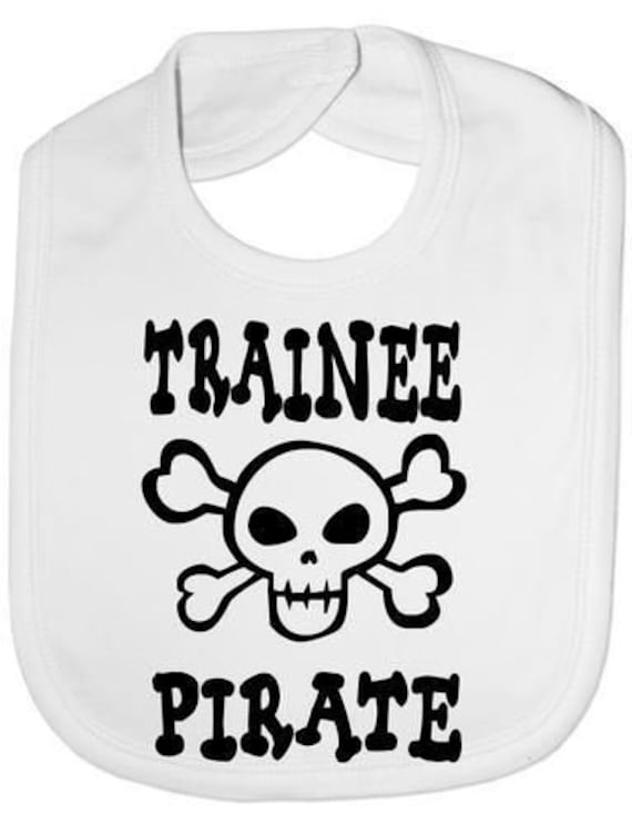 Trainee Piraten Schädel & Kreuzknochen Lustige Babygrow Babys Geschenk Junge Mädchen Weste von Etsy - Print4ustore
