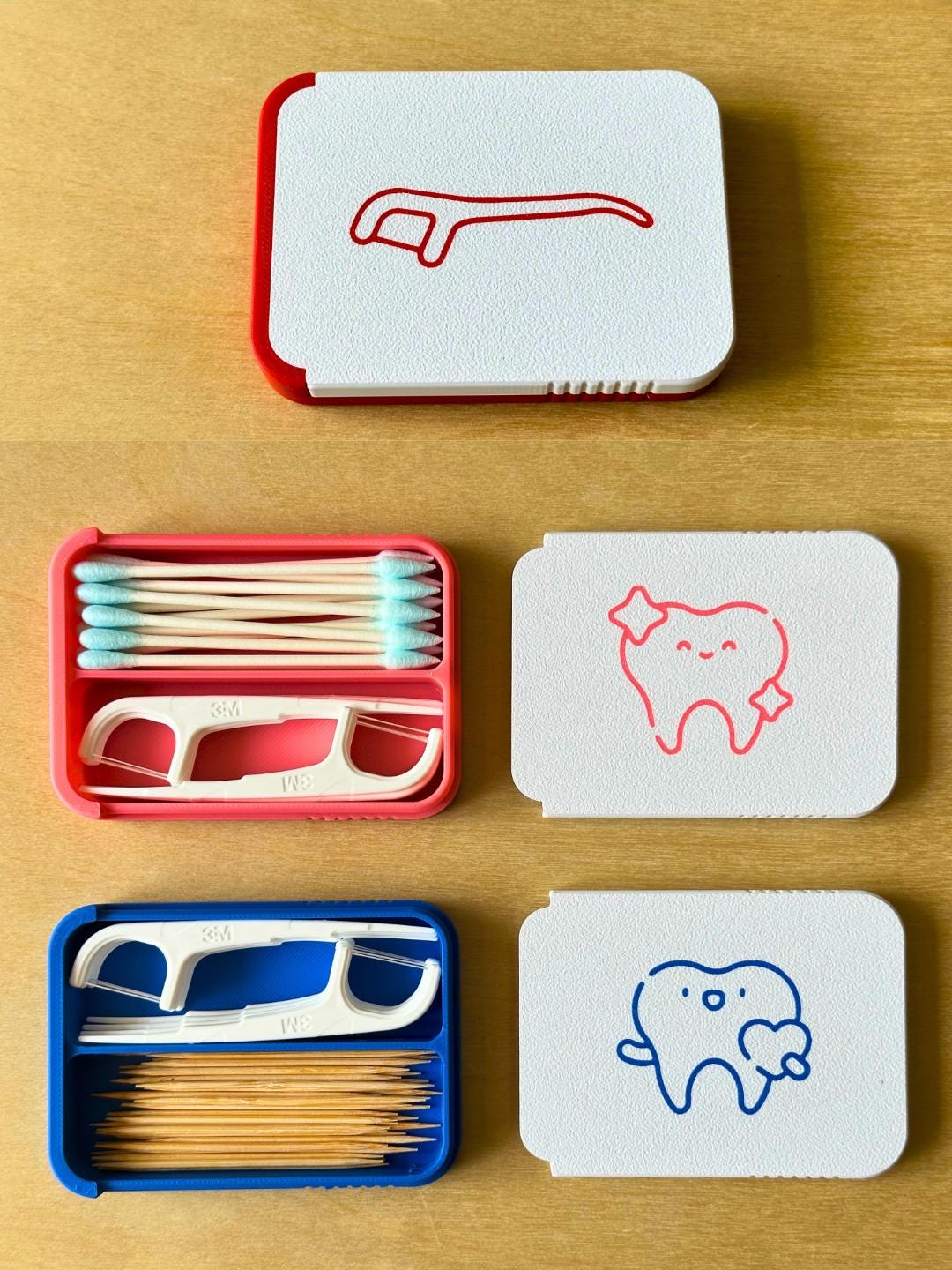 Aufbewahrungsbox Für Zahnseide Und Zahnstocher, Aufbewahrung Reisen, Kompakte Mundpflegeprodukte von Etsy - PrintStoreDD