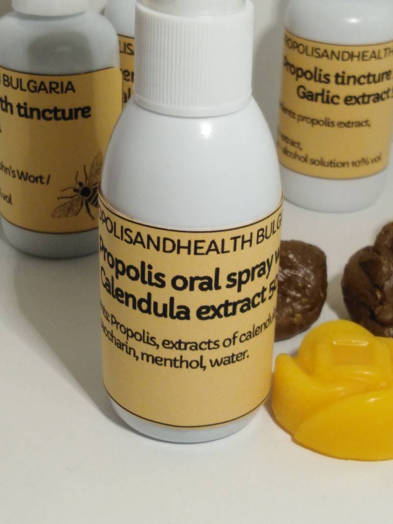 Calendula -Propolis Halsspray 50Ml, Mundspray Mit Salbei Und Menthol von Etsy - PropolisandHealth