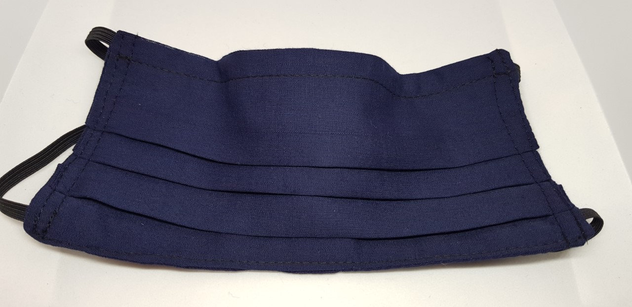 Handgefertigte Gesichtsmaske, Wiederverwendbar, Zweilagig, Baumwolle Mit Nasenbügel - Einfarbig Navy Handgefertigte Gesichtsmaske, Wiederverwendbar, Zweilagig, Baumwolle Mit Nasenbügel - Einfarbig Navy von Etsy - ProudIdeas