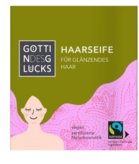 Göttin Des Glücks Haarseife Für Glänzendes Haar Mit Olivenöl 160 G von Etsy - PukShopkosmetik