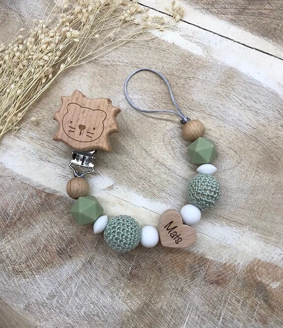 Schnullerkette Mit Namen Personalisiert Graviert Geschenk Taufe/Geburt Schnullerkette Mit Namen Personalisiert Graviert Geschenk Taufe/Geburt von Etsy - PureDesignBabyHerz
