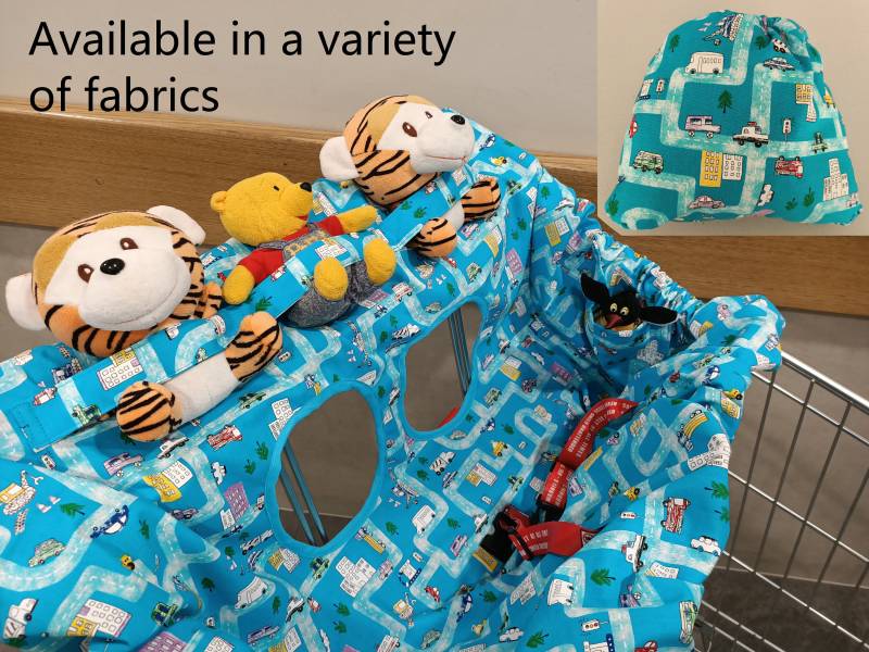 Trolley-Abdeckung Aus Baumwolle Mit Taschen - Einzel-/Doppelsitz Trolley-Abdeckung Aus Baumwolle Mit Taschen - Einzel-/Doppelsitz von Etsy - PurpleChilliDesigns