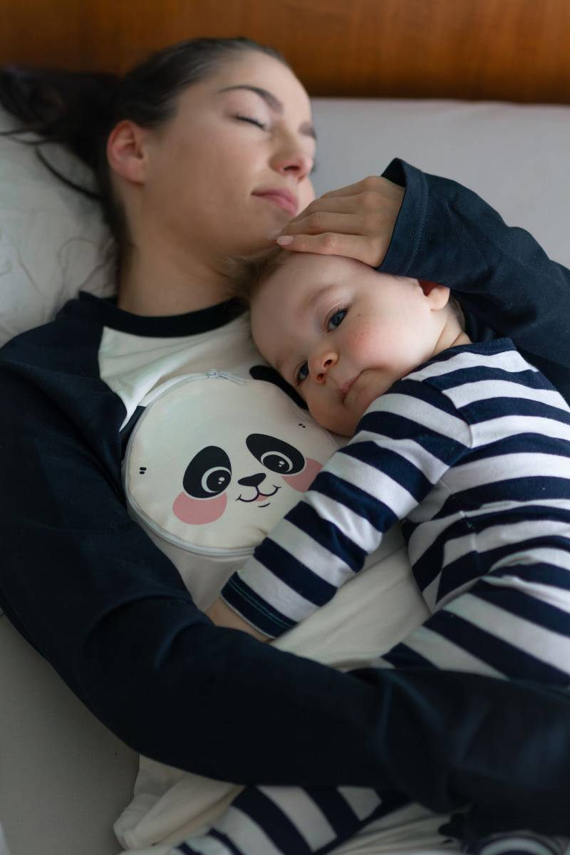 Panda Mama - Niedlicher, Warmer Und Kuscheliger Stillpyjama Mit Einfachen Reißverschlussöffnungen Stillpads 100% Bio-Baumwolle Ideal Zum Mitschlafen von Etsy - Pyjamam
