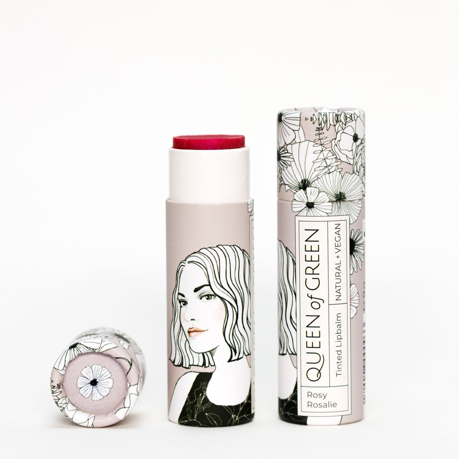 Zart Rosa Getönter Lipbalm, Intensiv Pflegend Dank Bio-Pflaumenkernöl Und Ringelblume. Plastikfreie Handgemachte, Vegane Lippenpflege von Etsy - QueenofGreenBeauty