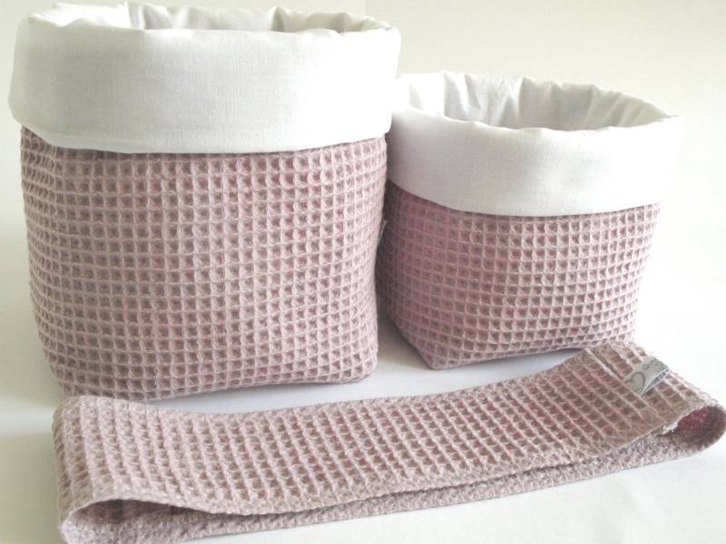 Ab 11, 95 Euro, Utensilos Als Set Oder Einzeln, & Feuchttücherbox Bezug, Waffelpique Altrosa, Stoffkorb, Stoffkörbe, Utensilo, Rosa von Etsy - QuiltCottageLove