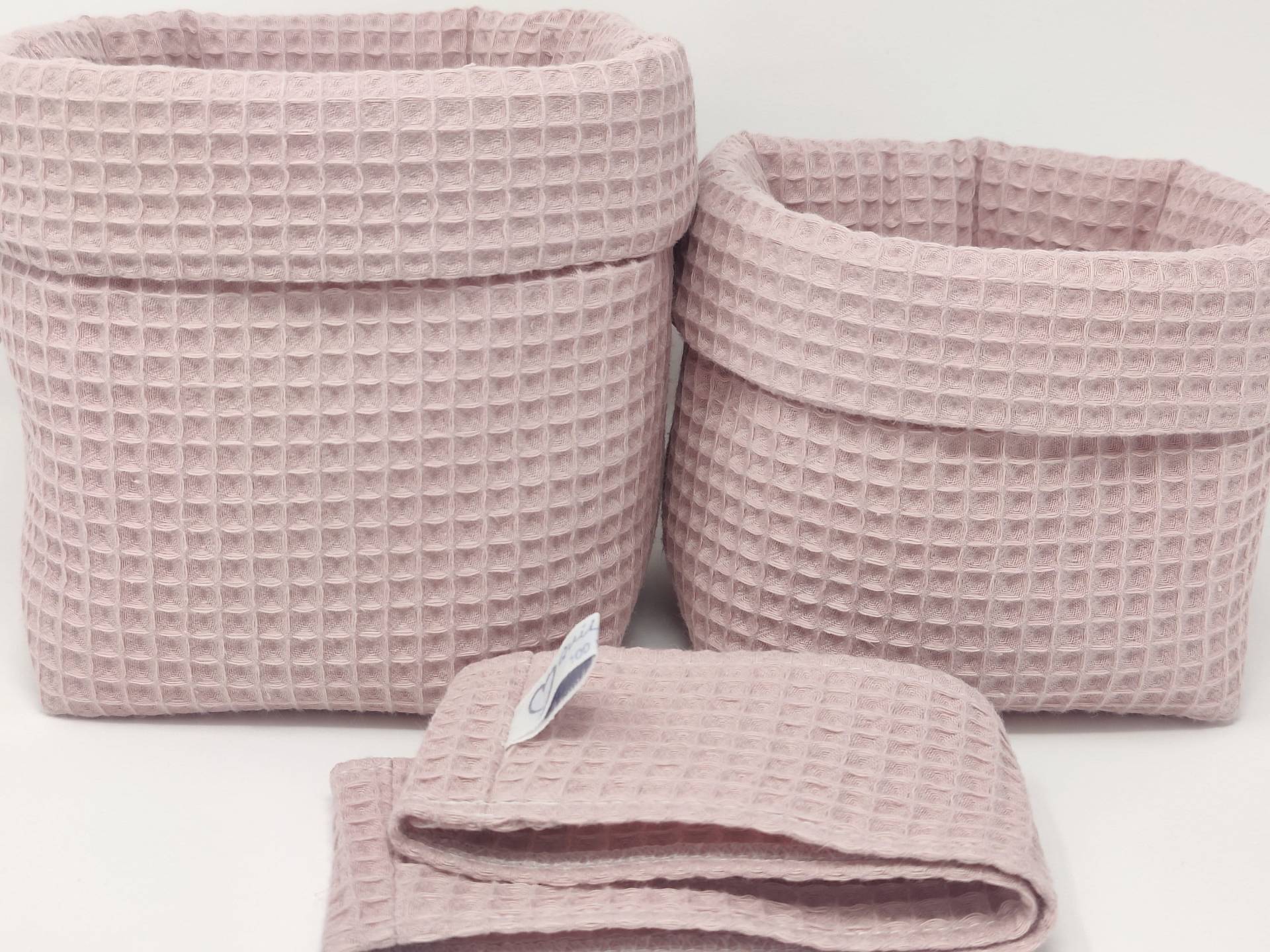 Ab 14, 95 Euro, "Uni Altrosa Waffelpique Utensilos" Stoffkörbe, Set-Wahl, Einzelwahl, Aufbewahrung, Wickeltisch, Organizer Ab 14, 95 Euro, "Uni Altrosa Waffelpique Utensilos" Stoffkörbe, Set-Wahl, Einzelwahl, Aufbewahrung, Wickeltisch, Organizer von Etsy - QuiltCottageLove
