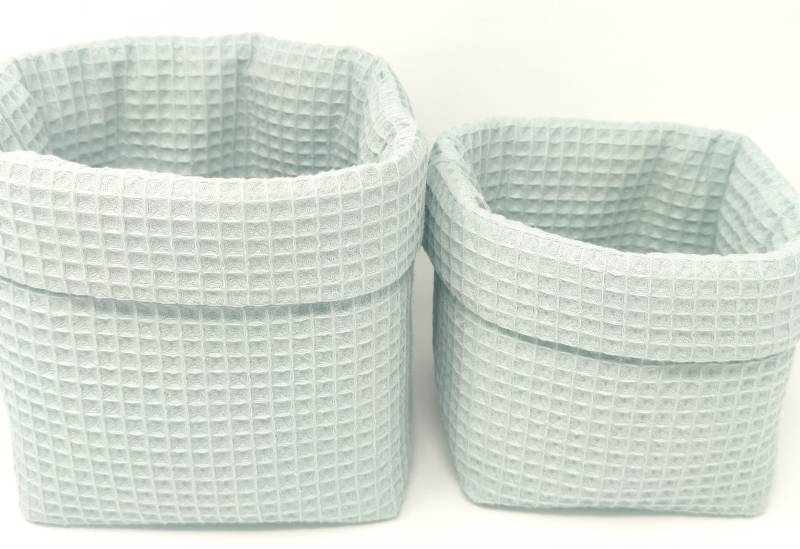 Ab 14, 95 Euro, "Uni Dusty Mint" Waffelpique Utensilo, Stoffkörbe, Set-Wahl, Einzelwahl, Aufbewahrung, Wickeltisch, Utensilos, Organizer Ab 14, 95 Euro, "Uni Dusty Mint" Waffelpique Utensilo, Stoffkörbe, Set-Wahl, Einzelwahl, Aufbewahrung, Wickeltisch, Utensilos, Organizer von Etsy - QuiltCottageLove
