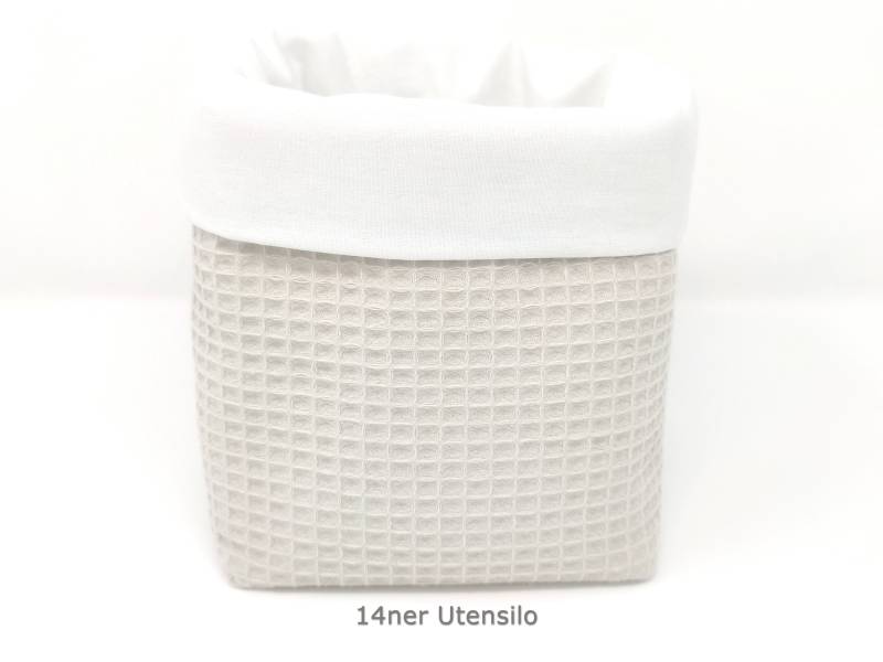 Farbwahl, 14 cm Utensilo, Waffelpique Wählbar, Organizer, Stoffkorb, Windelkorb, Aufbewahrung von Etsy - QuiltCottageLove