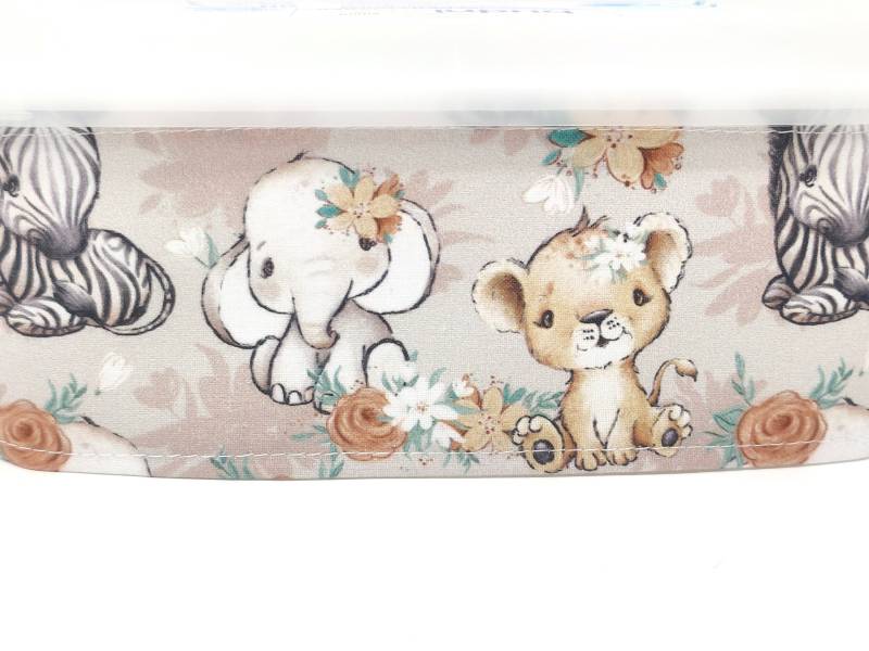 Feuchttücherbox Bezug Tierbabys, Safari, Waffelpique Hellbeige, Löwe, Zebra, Elefant, Auswahl von Etsy - QuiltCottageLove