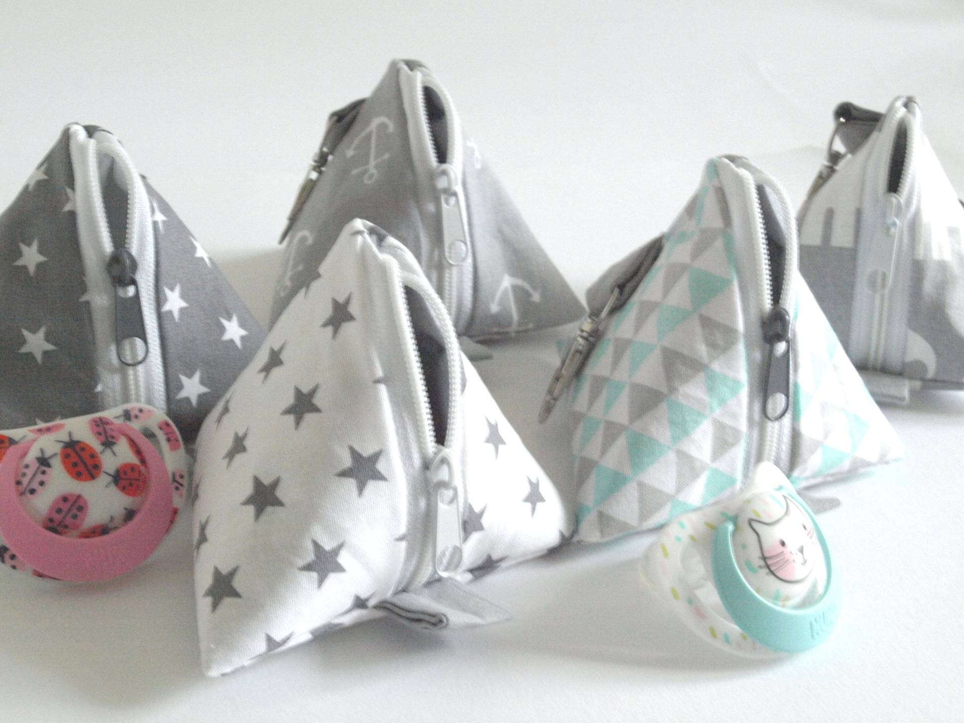 Schnullertasche, Pyramidentasche Mit Karabiner, Auswahl von Etsy - QuiltCottageLove