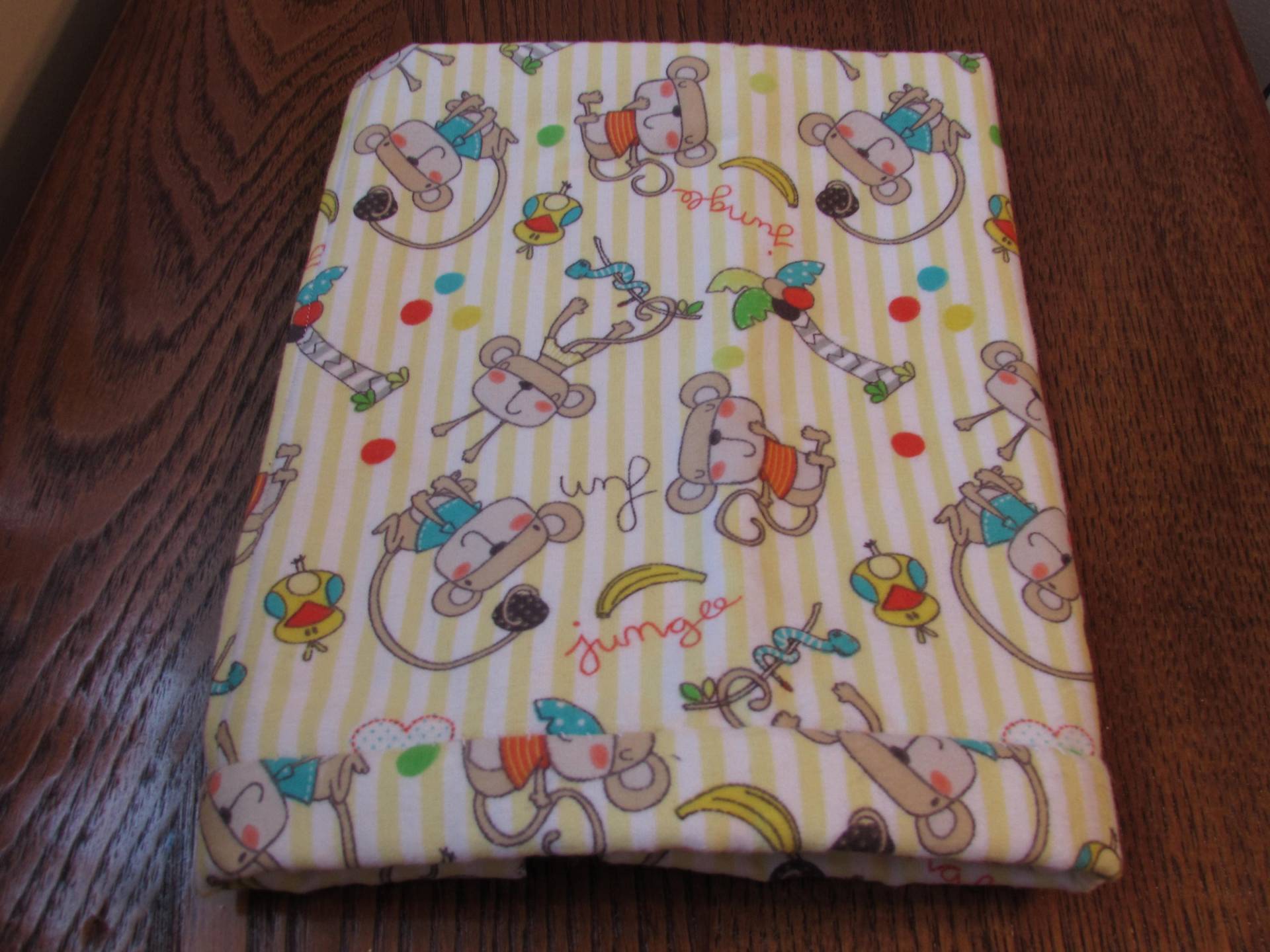 Gelb Gestreift/Affen/Palmen/Punkte Flanell Baby Spucktuch Lappen von Etsy - RAHcreationsUS