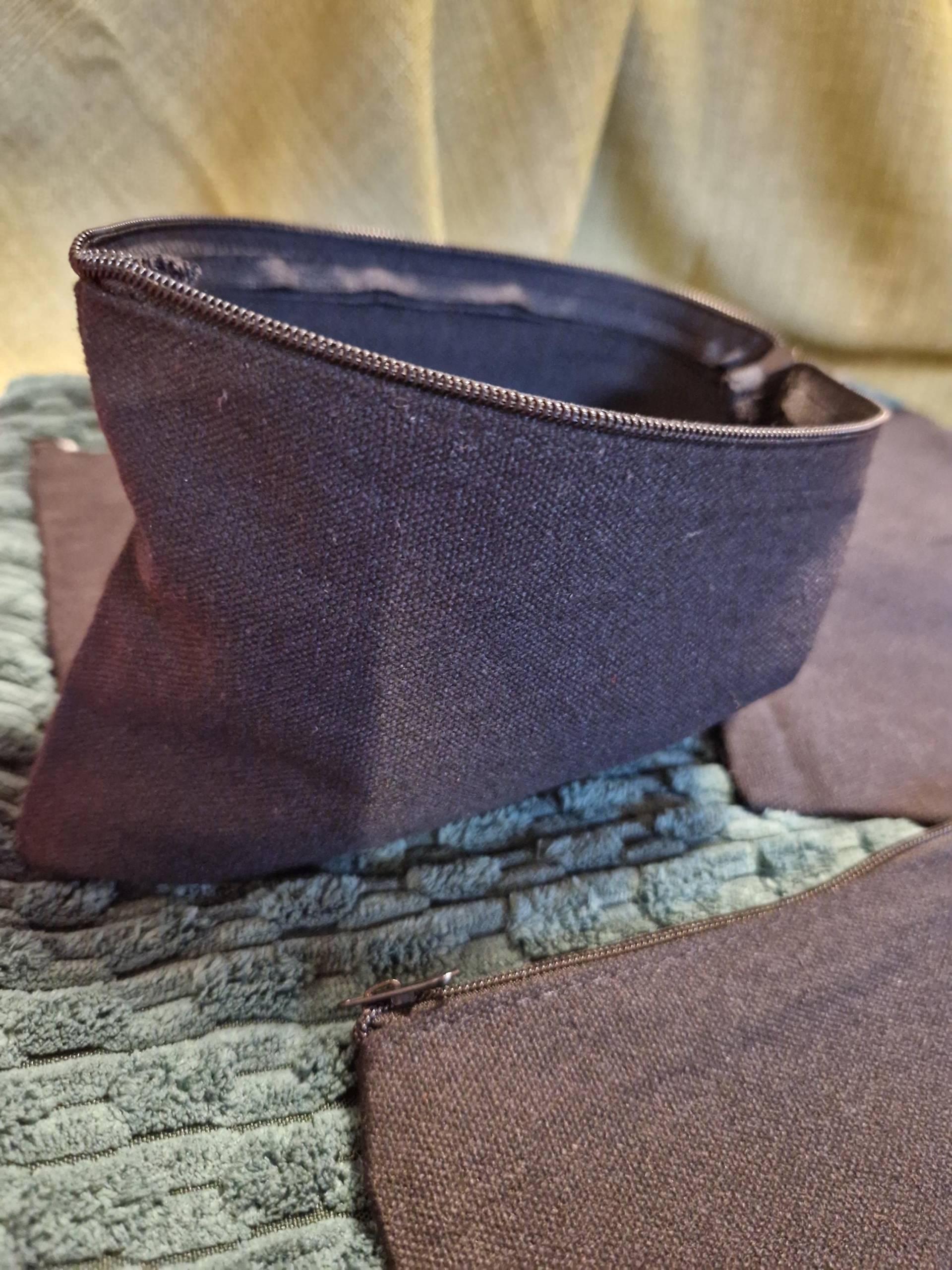 Personalisiert Kosmetiktaschen | Personalisiert Name Baumwolle Schwarz Weiß Oder Beige Beauty 19 X14 cm von Etsy - RNDeSiGn2023