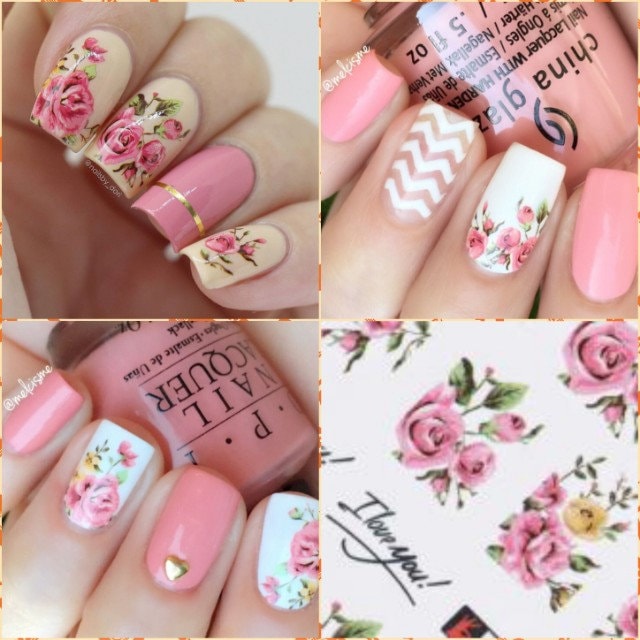Nail Art Wasser Decals Aufkleber Transfers Weiss Rosa Frühling Sommer Rosen Blumen Floral Tulpen Nail Art Wasser Decals Aufkleber Transfers Weiss Rosa Frühling Sommer Rosen Blumen Floral Tulpen von Etsy - RachelsNailsByRachel