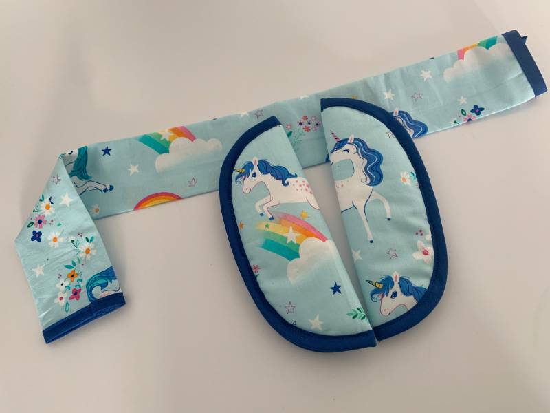Bezugs-Set Kinderwagen Buggy Gurtpolster Bügelschoner Passend Bugaboo Einhorn von Etsy - Rafetti